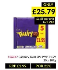 Cadbury - Twirl 5Pk PMP