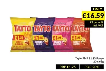 Tayto - PMP £1.25 Range
