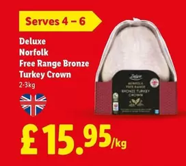 Deluxe - Norfolk Free Range Bronze Turkey Crown
