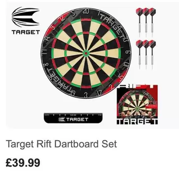 Rift Dartboard Set