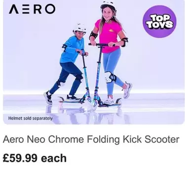 Aero - Neo Chrome Folding Kick Scooter