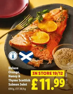 Deluxe - Orange, Honey & Thyme Scottish Salmon Joint