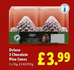 Deluxe - 2 Chocolate Pine Cones