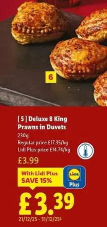Deluxe -  8 King Prawns in Duvets