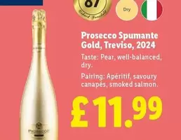 Prosecco - Spumante Gold, Treviso, 2024