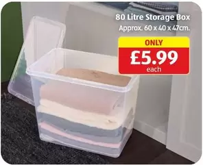 80 Litre Storage Box