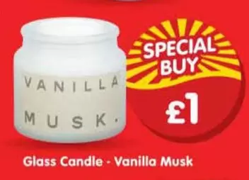Glass Candle - Vanilla Musk