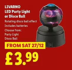 Livarno - LED Party Light or Disco Ball