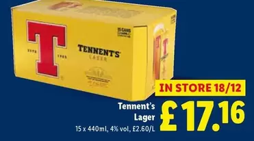 Tennent's - Lager