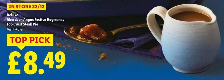 Deluxe - Aberdeen Angus Festive Hagmanay Top Crust Steak Pie