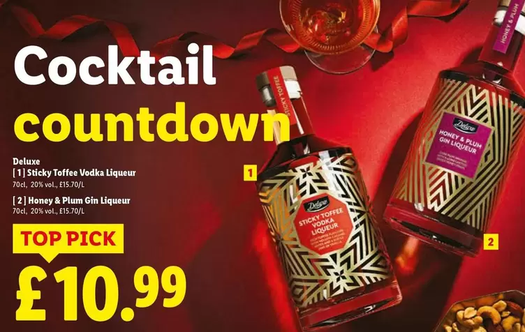 Deluxe - Sticky Toffee Vodka Liqueur, Honey & Plum Gin Liqueur
