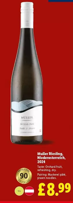 Muller - Riesling Niederosterreich, 2024