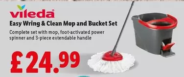 Vileda - Easy Wring & Clean Mop and Bucket Set