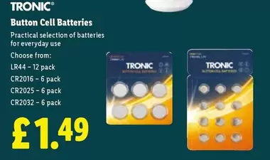 Button Cell Batteries