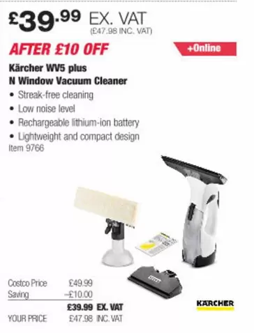 Karcher - WV5 plus N Window Vacuum Cleaner