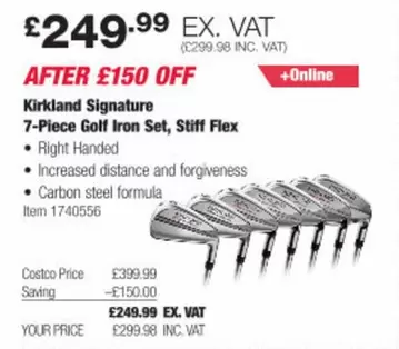 Signature - 7-Piece Golf Iron Set, Stiff Flex
