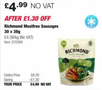 Richmond - Meatfree Sausages