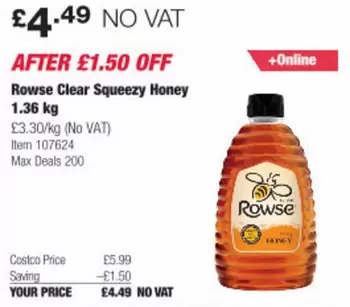 Clear -  Squeezy Honey