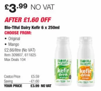 Mango - Dairy Kefir 6 x 250ml