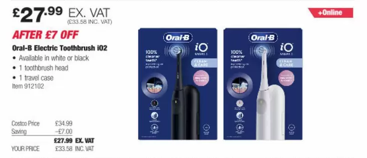 Oral-B - Electric Toothbrush 102