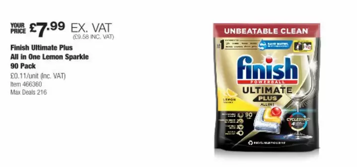 Finish - Ultimate Plus All in One Lemon Sparkle