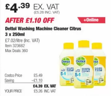 Dettol - Washing Machine Cleaner Citrus