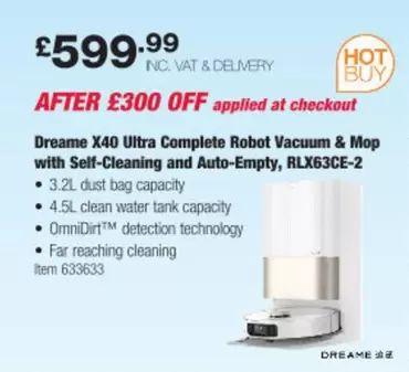 X40 Ultra Complete Robot Vacuum & Mop with Self-Cleaning and Auto-Empty, RLX63CE-2