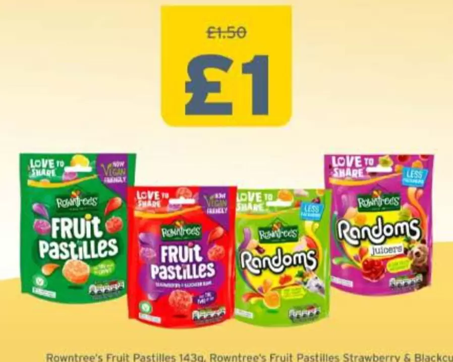 Rowntrees - Fruit Pastilles, Randoms