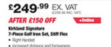 Signature - 7-Piece Golf Iron Set, Stiff Flex