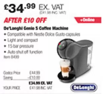 Dolce Gusto - Genio S Coffee Machine