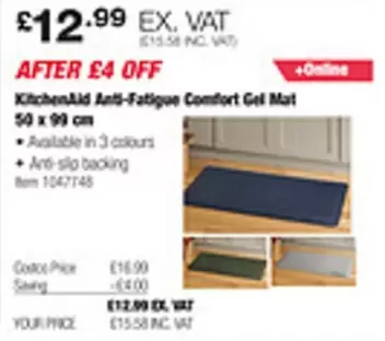 KitchenAid - Anti-Fatigue Comfort Gel Mat