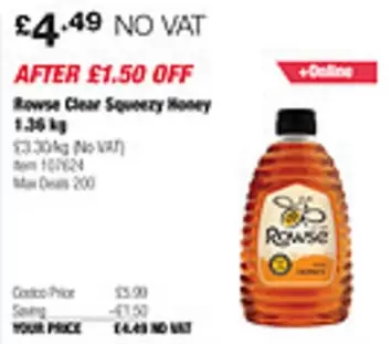 Clear -  Squeezy Honey