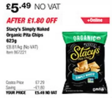 Naked - Simply  Organic Pita Chips