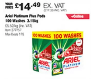 Ariel - Platinum Plus Pods