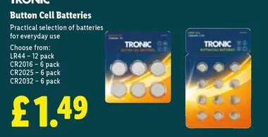 Button Cell Batteries
