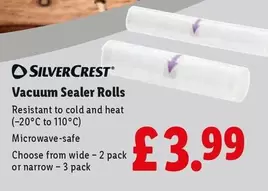 Silvercrest - Vacuum Sealer Rolls