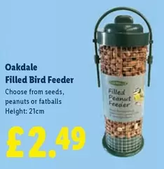 Filled Bird Feeder