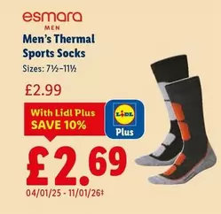 Esmara - Men's Thermal Sports Socks