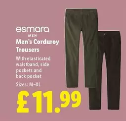 Esmara - Men's Corduroy Trousers