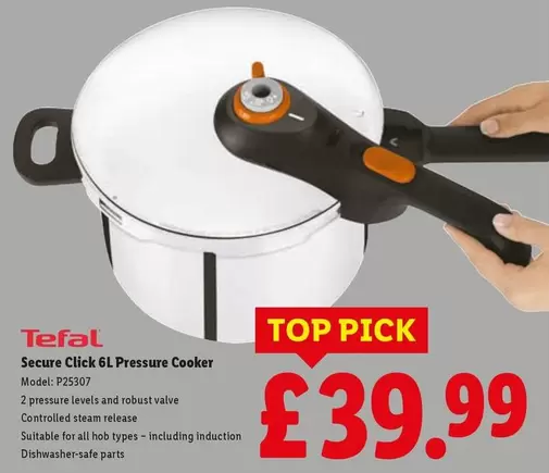 Tefal - Secure Click 6L Pressure Cooker