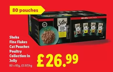 CAT - Fine Flakes Cat Pouches Poultry Collection in Jelly