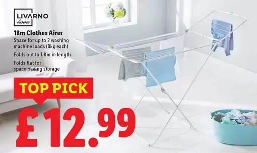 Livarno - 18m Clothes Airer