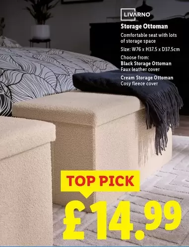 Livarno - Storage Ottoman