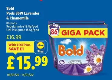 Bold - Pods 86W Lavender & Chamomile