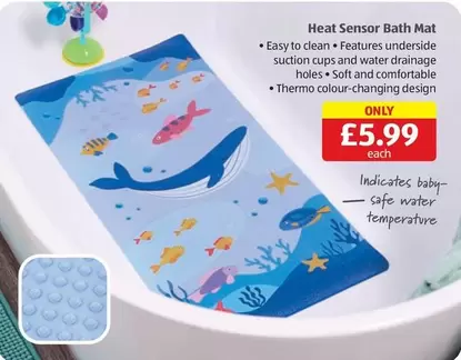 Heat Sensor Bath Mat