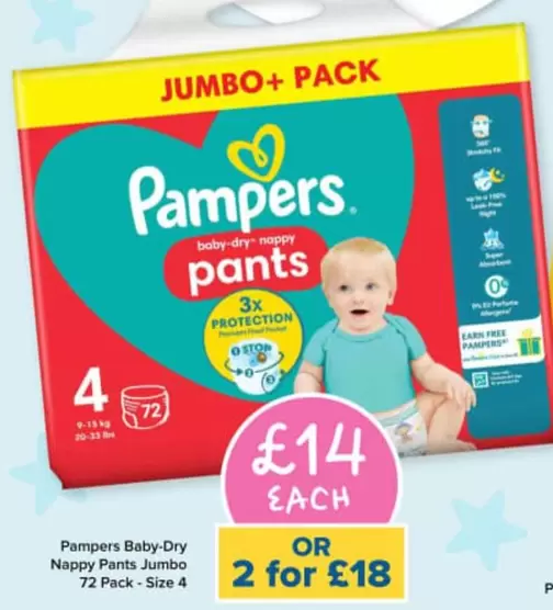 Pampers - Baby-Dry Nappy Pants Jumbo