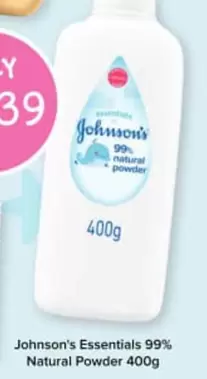 Johnson's - Essentials 99% Natural Powder