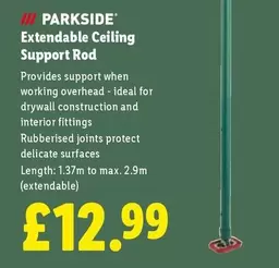 Parkside - Extendable Ceiling Support Rod