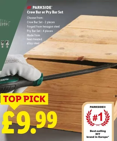 Parkside - Crow Bar or Pry Bar Set