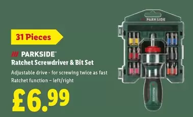 Parkside - Ratchet Screwdriver & Bit Set